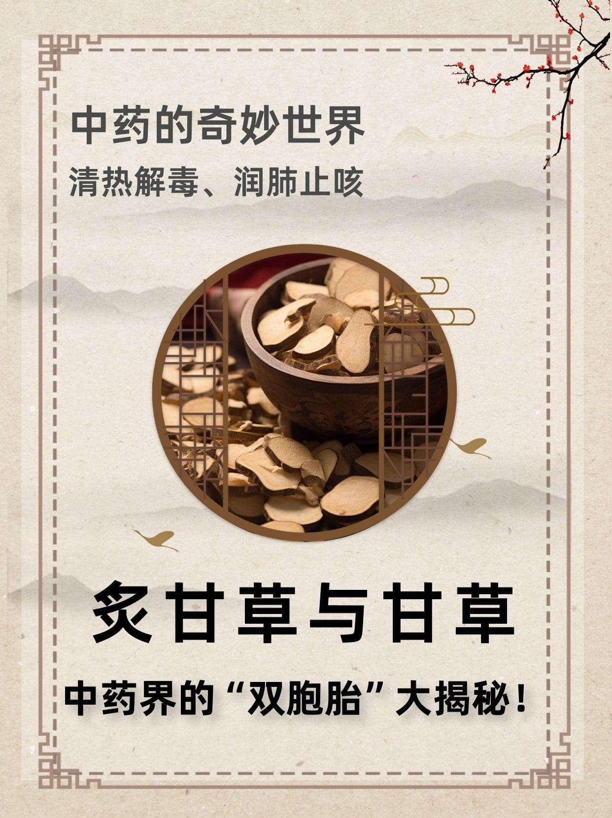 炙甘草与甘草：中药界的“双胞胎”大揭秘