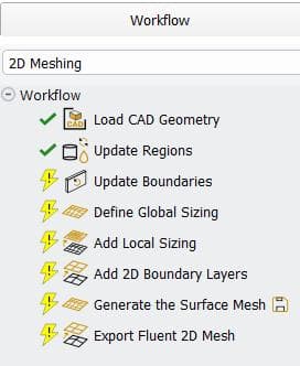Fluent Meshing 2D划分流程详解