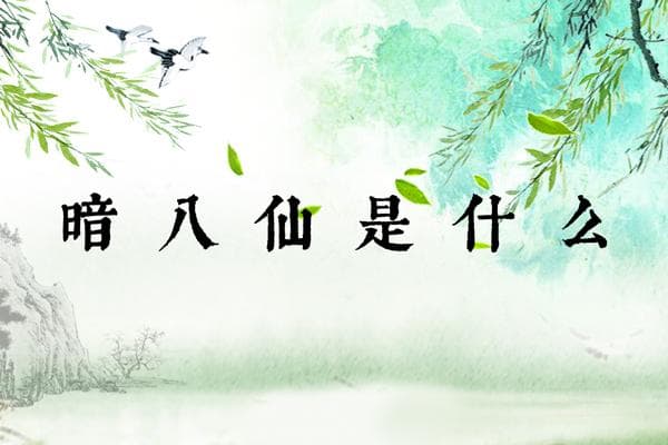 暗八仙是什么，暗八仙的图案及寓意