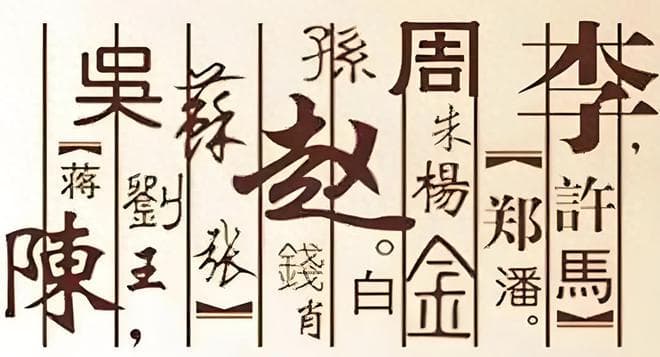 “中华第一姓”是什么，你知道吗？你的姓是第几