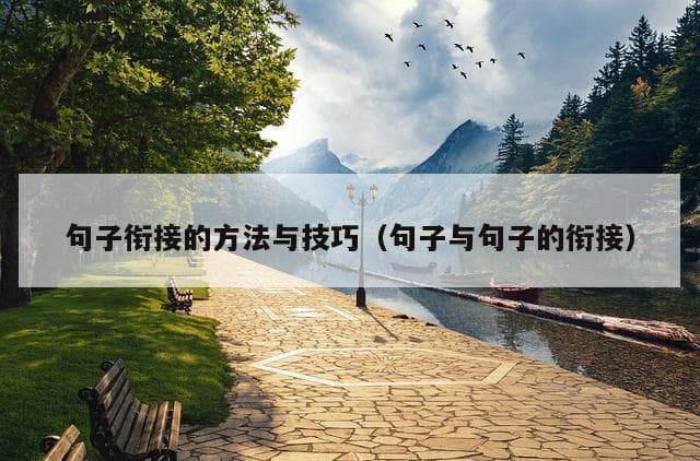 句子衔接的方法与技巧：从高中到高考的全面解析