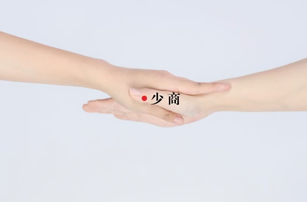 少商穴：清肺利咽，开窍醒神