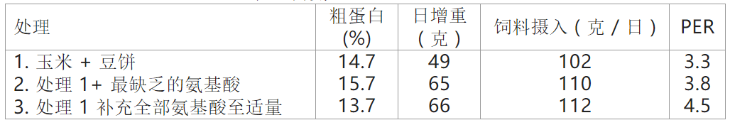 饲粮氨基酸的平衡