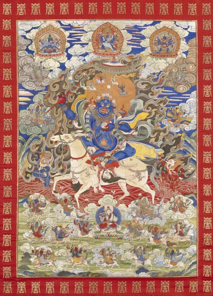 故宫珍藏：绣像吉祥天母唐卡