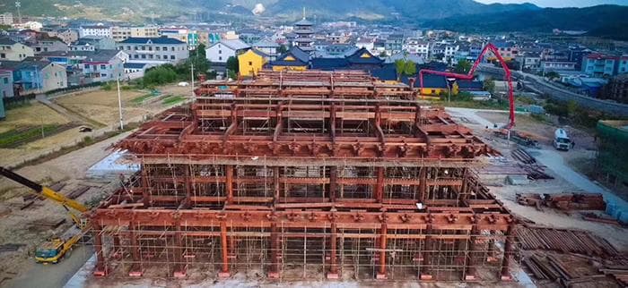 仿古建筑主要施工技术与现代工艺的结合