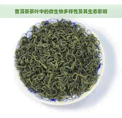 普洱茶茶叶中的微生物多样性及其生态影响