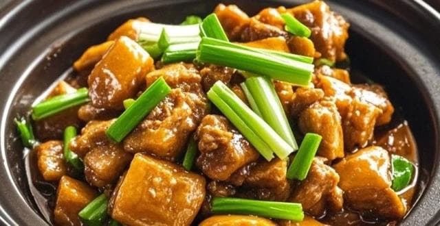 经典名肴——黄焖鸡块