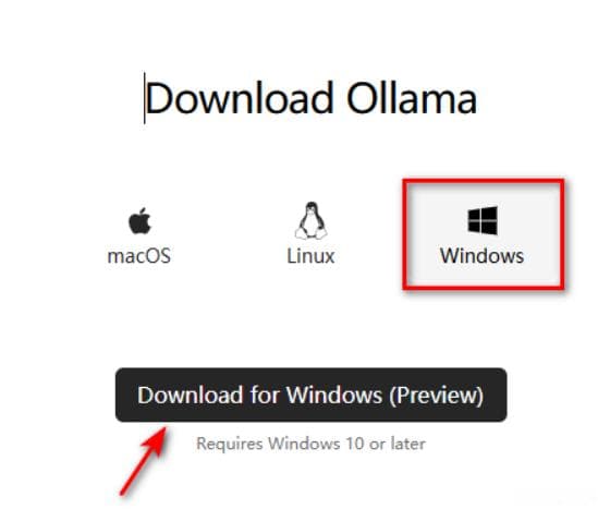 Windows安装与配置Ollama
