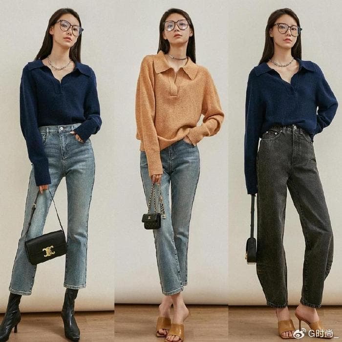 今年秋天，“牛仔裤”更时髦好看的打开方式：搭配这4上衣、3鞋子