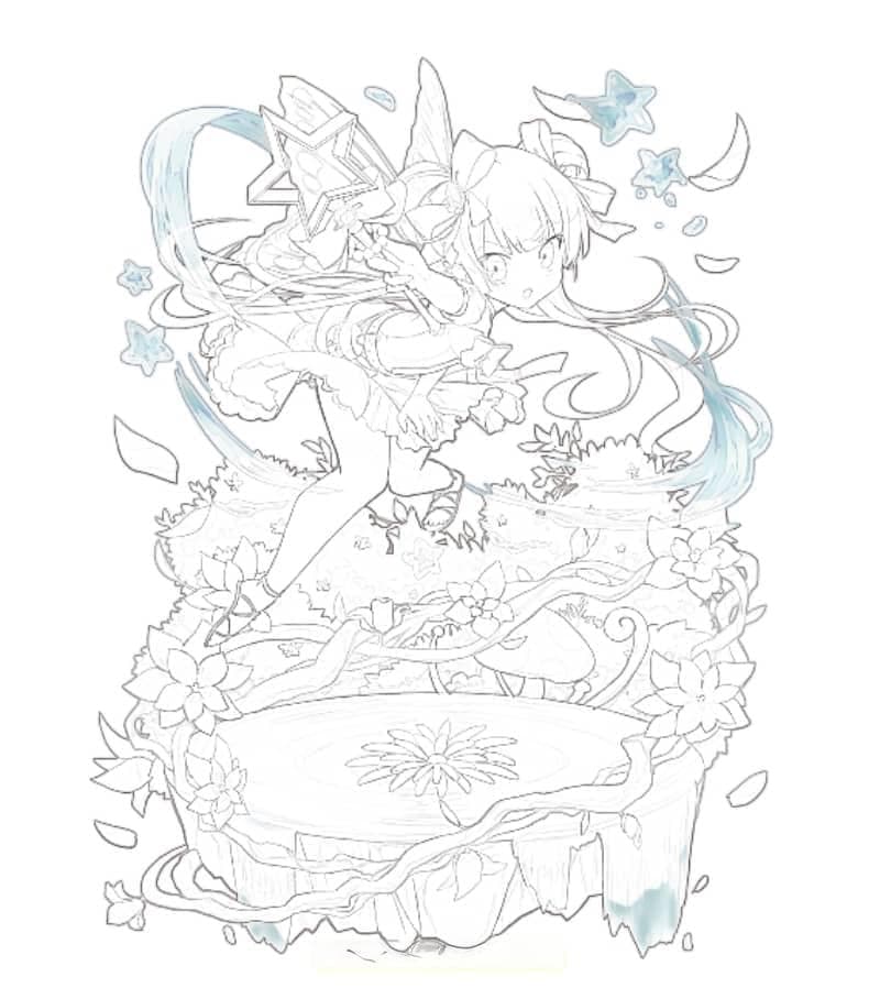 会使用风的魔法少女：希娜·风翼角色设计