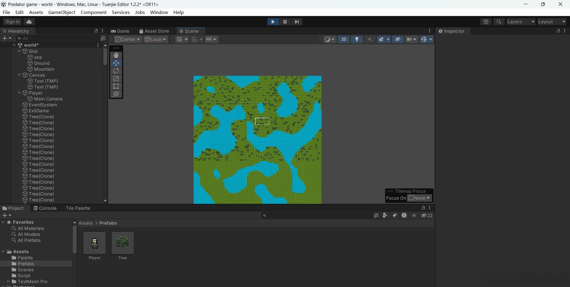Unity引擎通过柏林噪声生成无限随机地图并生成资源（区块化）