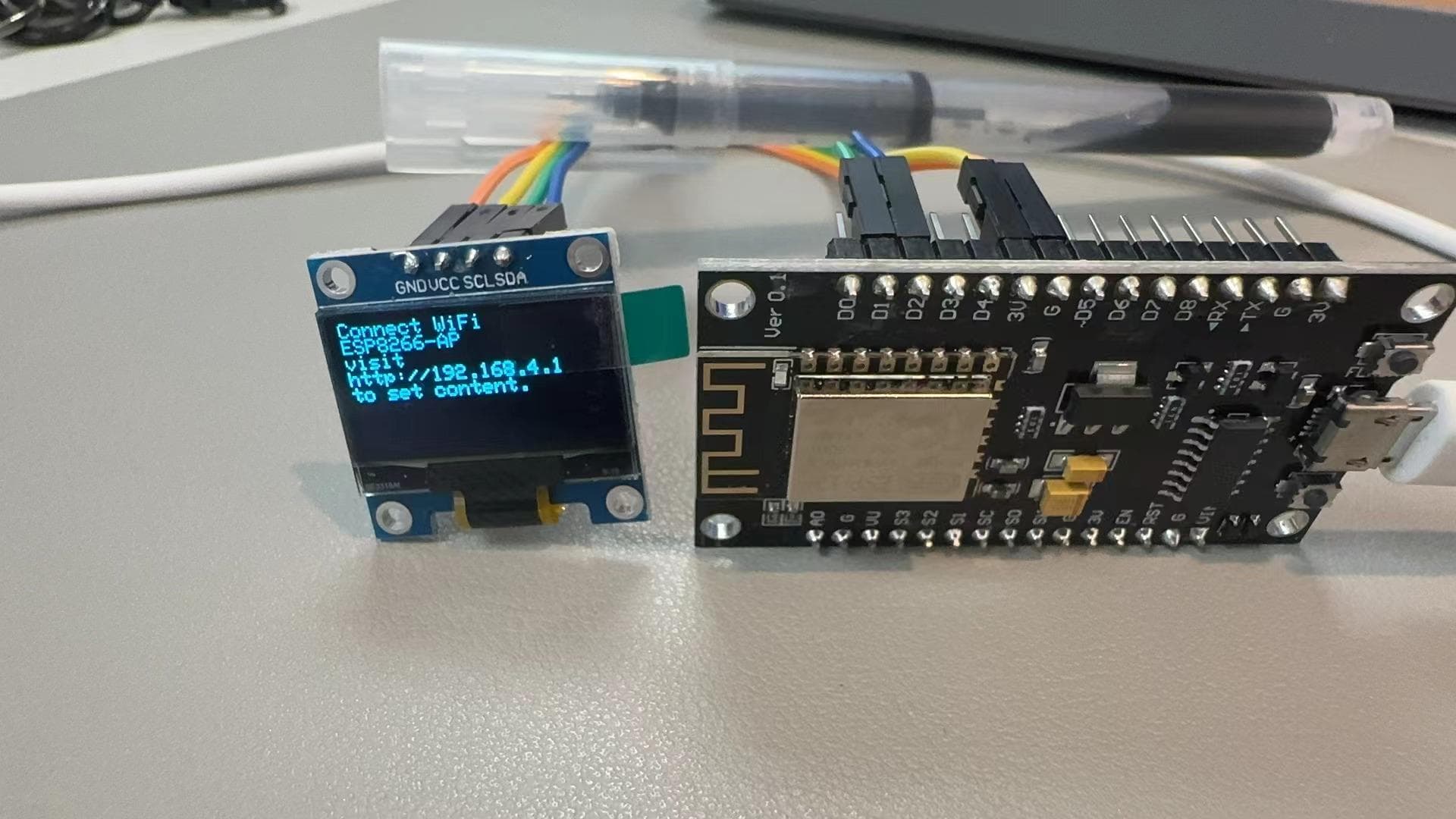 使用ESP8266和OLED显示屏构建简易信息显示系统