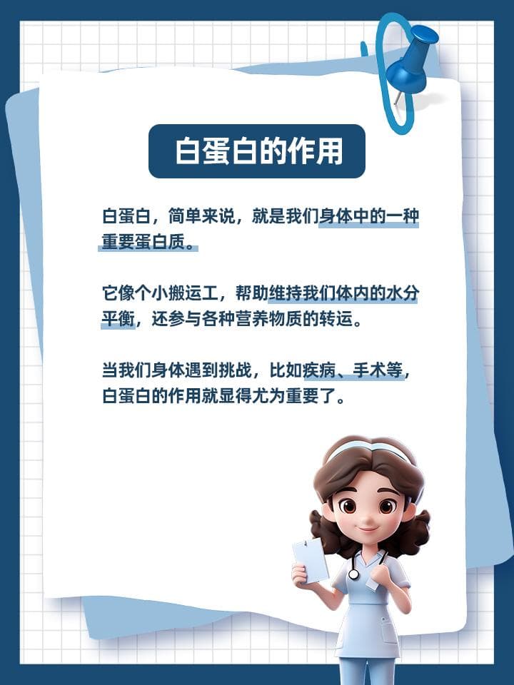 白蛋白这三大功能，你真的知道怎么用吗