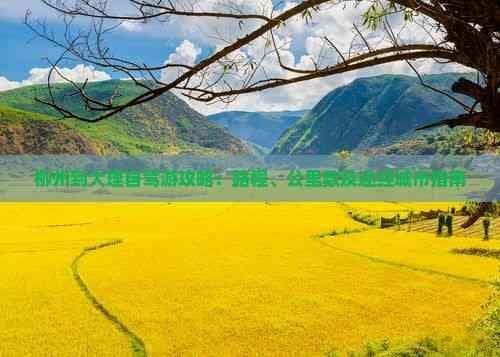 柳州到大理自驾游攻略：路程、公里数及途经城市指南