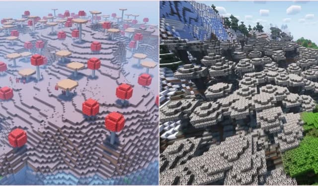 探索 2025 年 Minecraft 中最稀有的 5 种生物群系