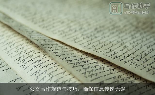公文写作规范与技巧：确保信息传递无误