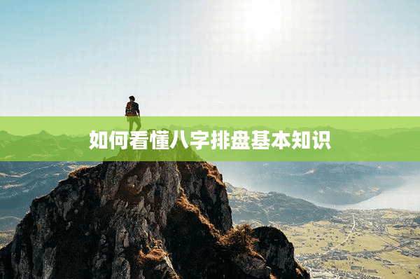 八字排盘入门：从天干地支到命理分析