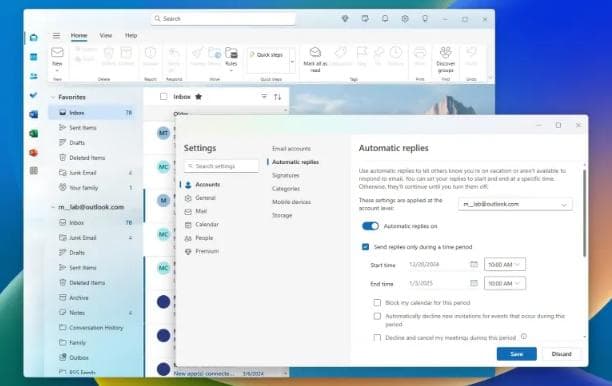 如何在 Outlook 中设置自动电子邮件回复 Windows 11、10
