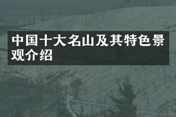 中国十大名山及其特色景观介绍