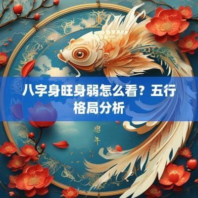 八字身旺身弱怎么看？五行格局分析