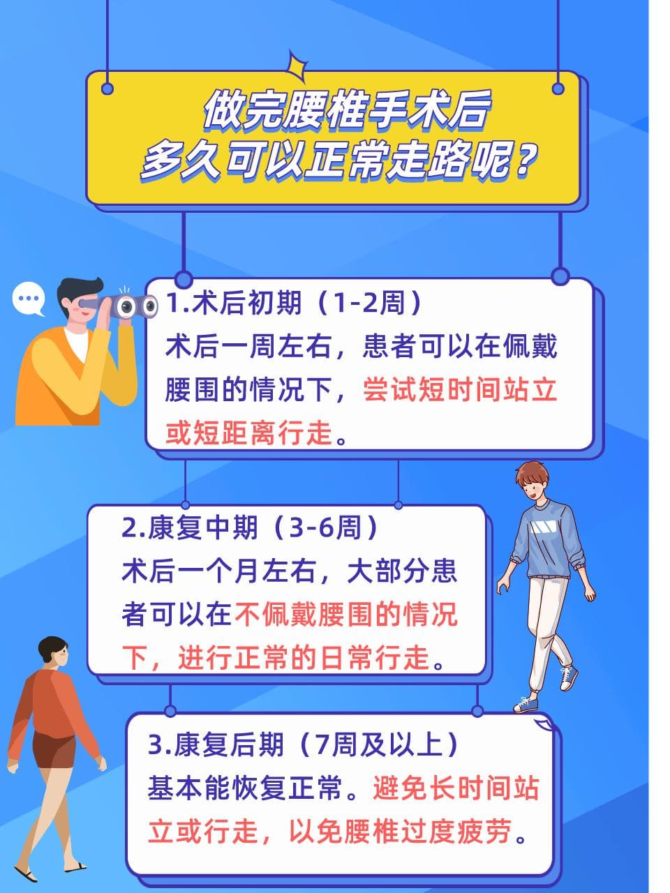 做完腰椎手术，这样恢复，走路更稳更快！