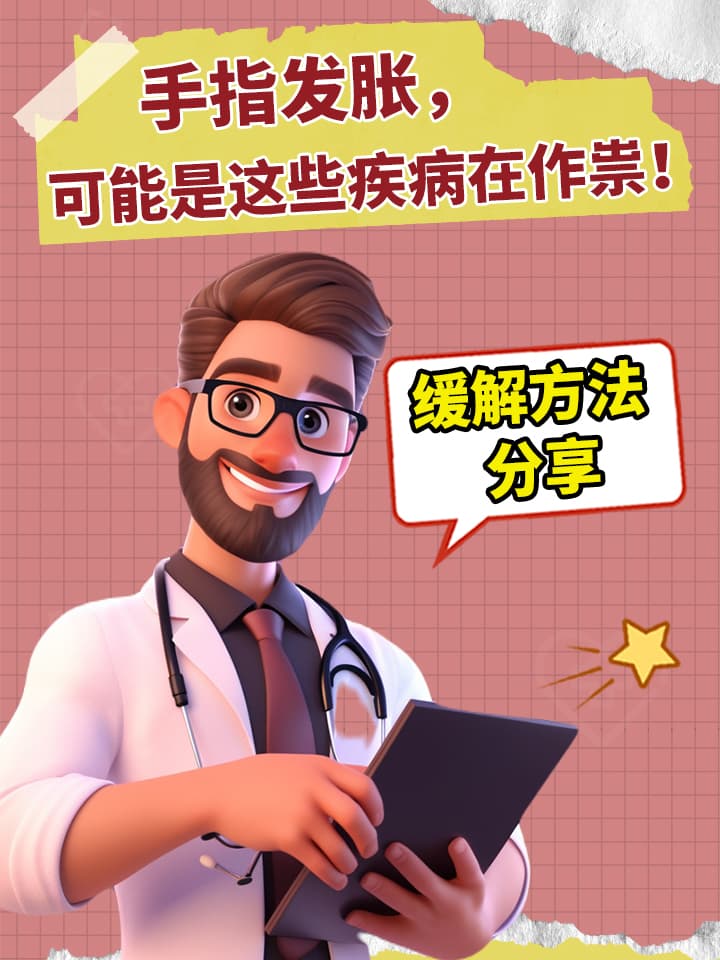 手指发胀别轻视：可能是疾病征兆，3种方法助你缓解