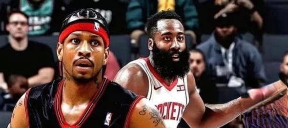 哈登vs艾弗森：两位NBA传奇球星的历史地位对比