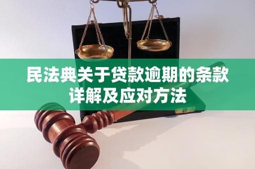 民法典关于贷款逾期的条款详解及应对方法