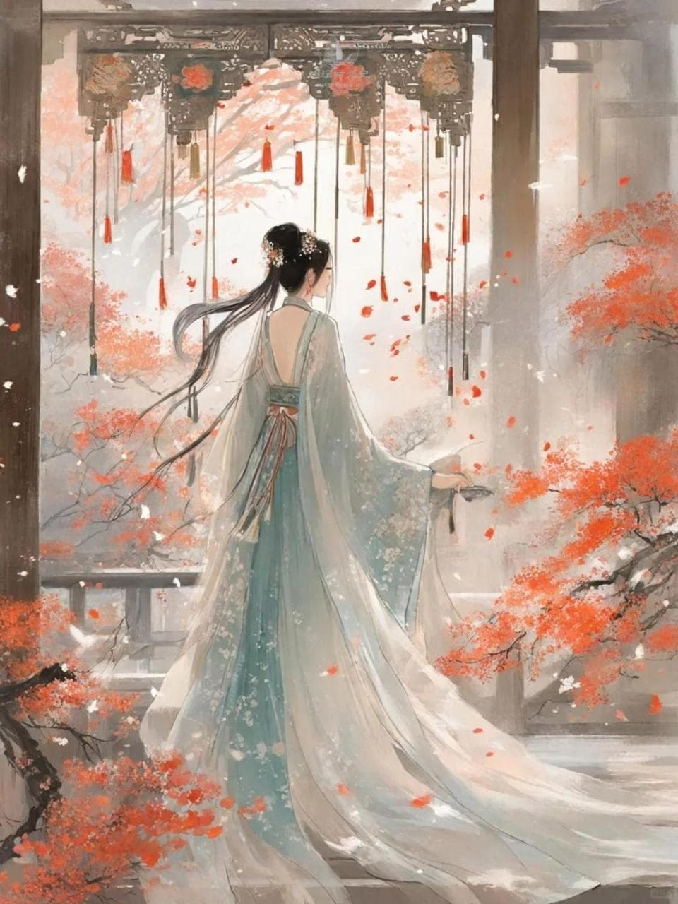 如花似叶，岁岁年年，共占春风。15句极度唯美的浪漫除夕古诗词