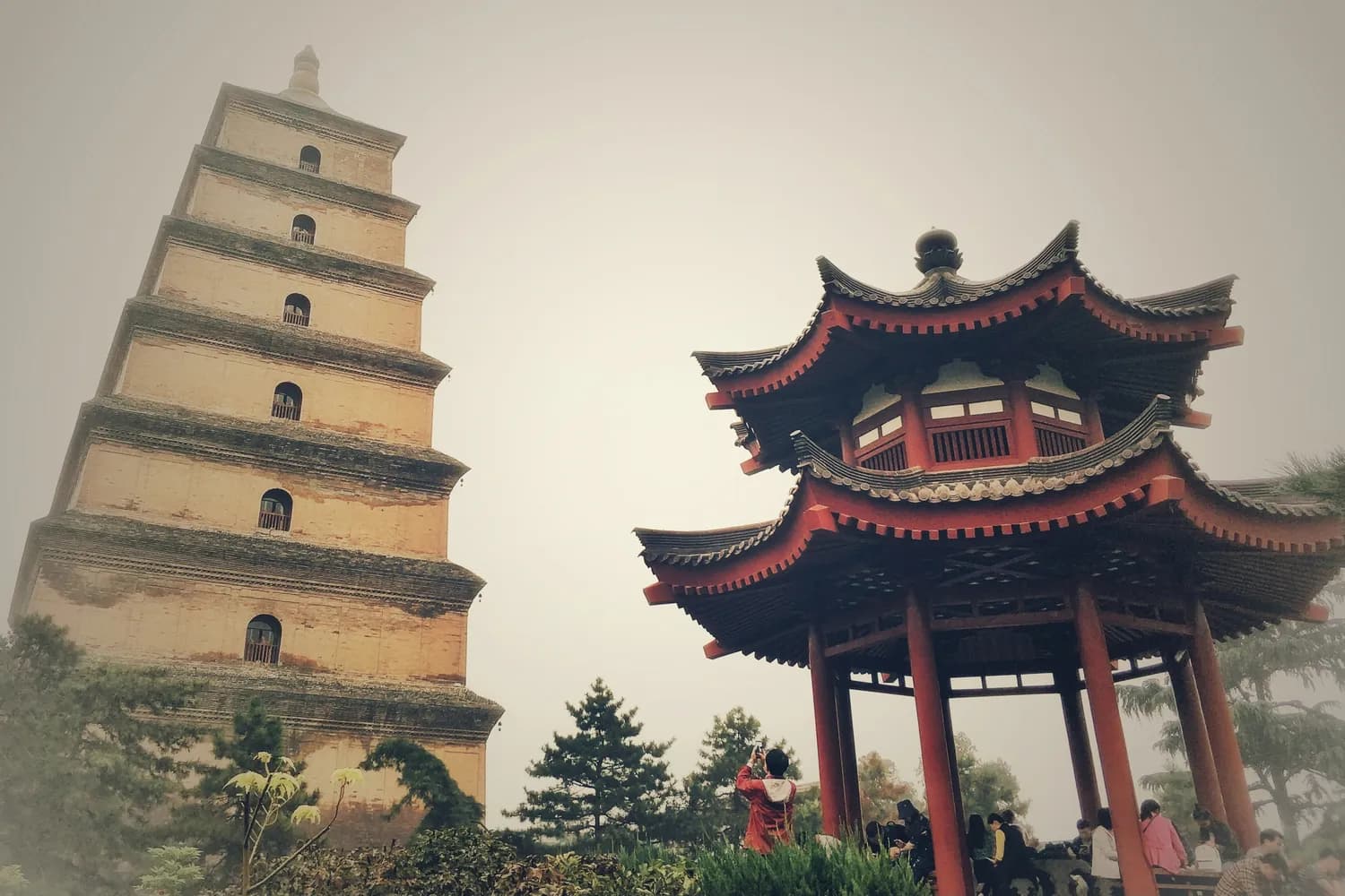 捕捉西安之美：大雁塔下的光影魔法