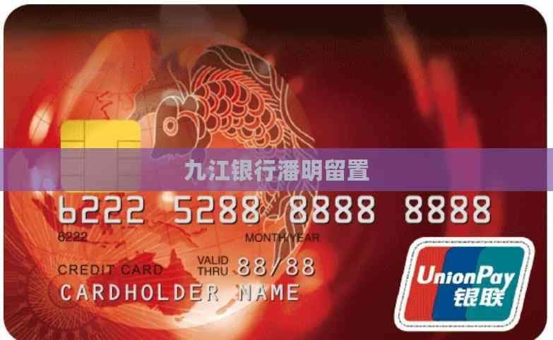 九江银行潘明留置事件始末