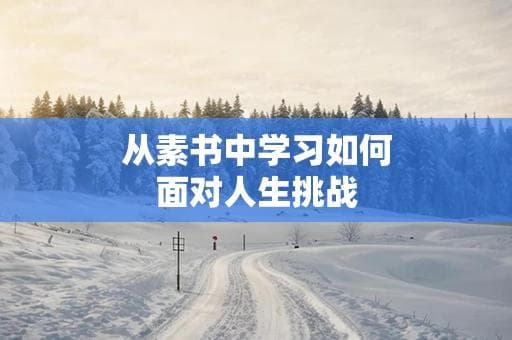 从素书中学习如何面对人生挑战