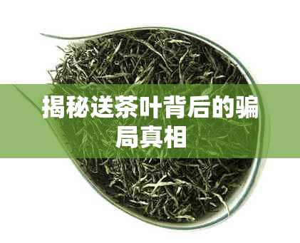 揭秘送茶叶背后的骗局真相