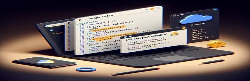 修复 Google Colab 中的“列表”对象不可调用错误