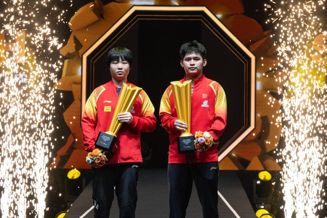 WTT中国大满贯赛：国乒提前包揽五金，江苏姑娘混双率先夺冠