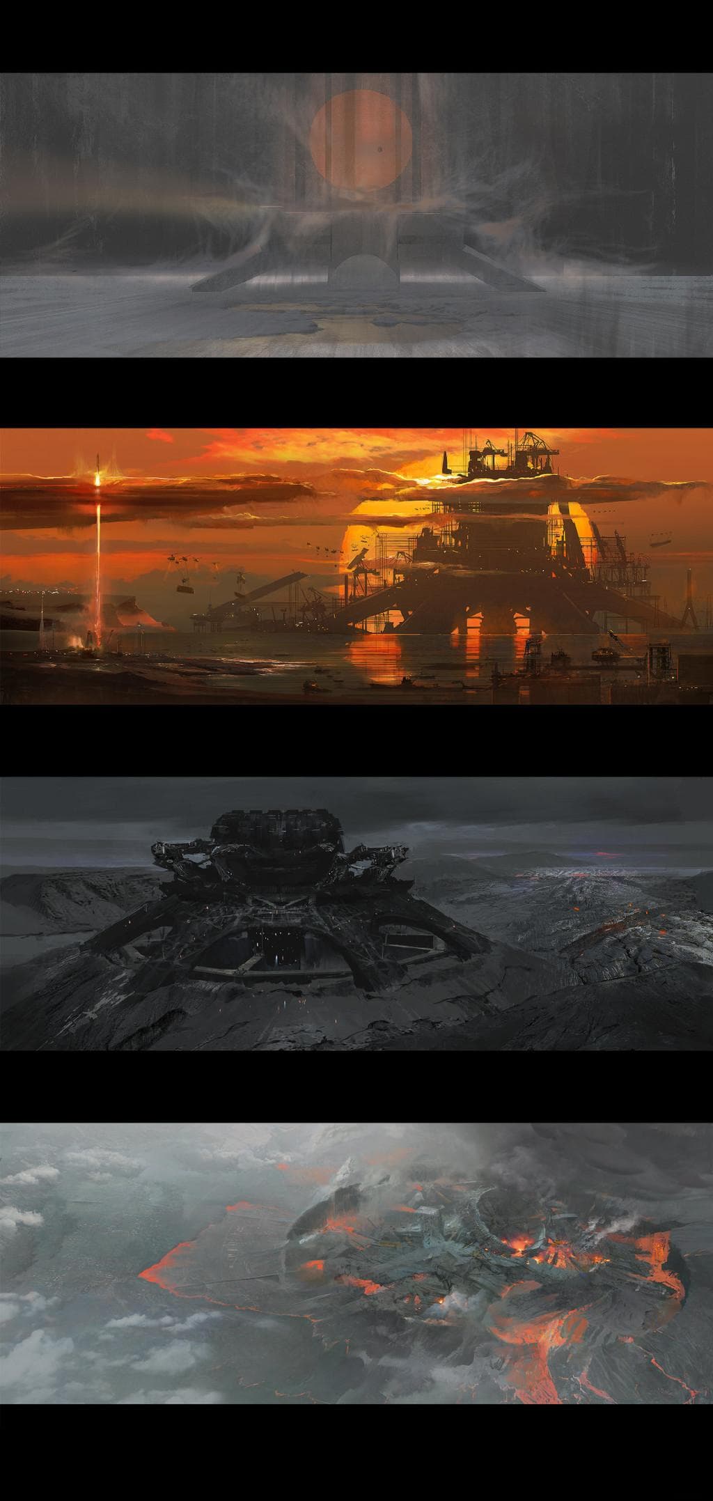 《流浪地球》概念设计图赏析：Lsltmr的视觉艺术盛宴