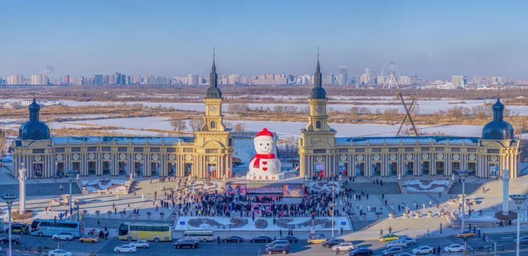 雪人地图来啦！带您打卡哈尔滨网红大雪人~