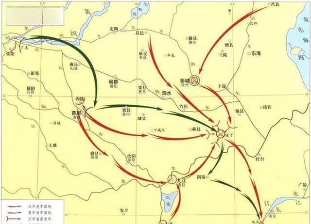垓下在今天的什么地方？通过项羽战败逃亡的路径，来分析具体地址