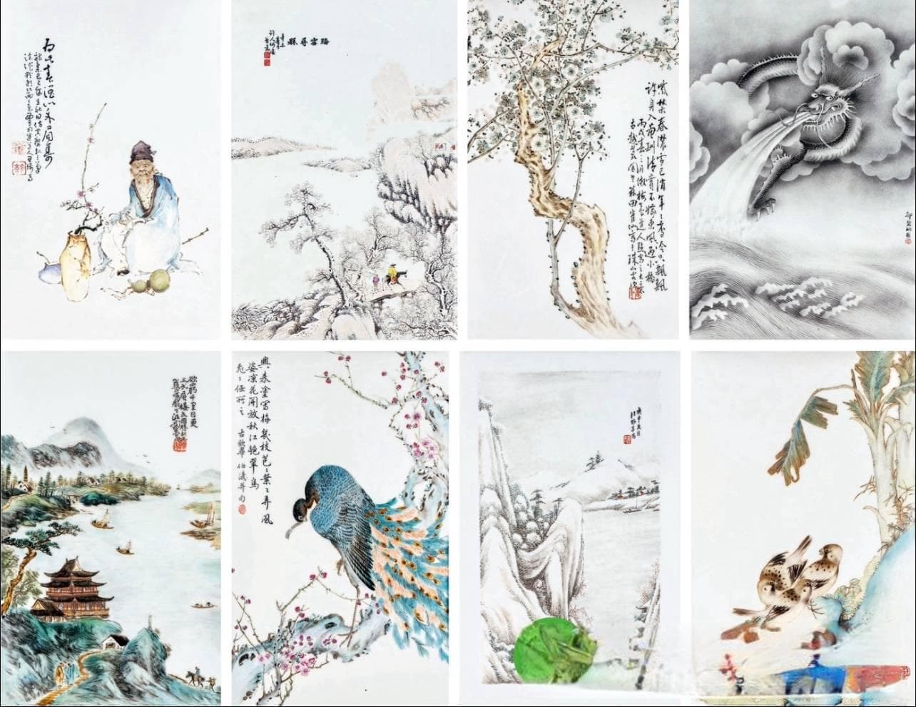 老瓷板画真品特征：如何通过背面鉴别新老？