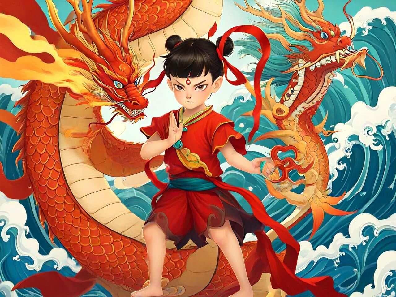 文艺作品中哪吒形象的演化：从护法夜叉到文化符号的千年蜕变