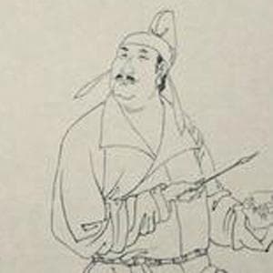 殷尧藩《同州端午》：鹤发垂肩尺许长，离家三十五端阳