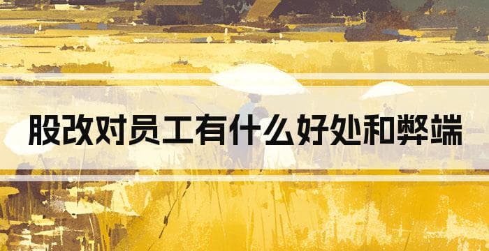 股改对员工有什么好处和弊端