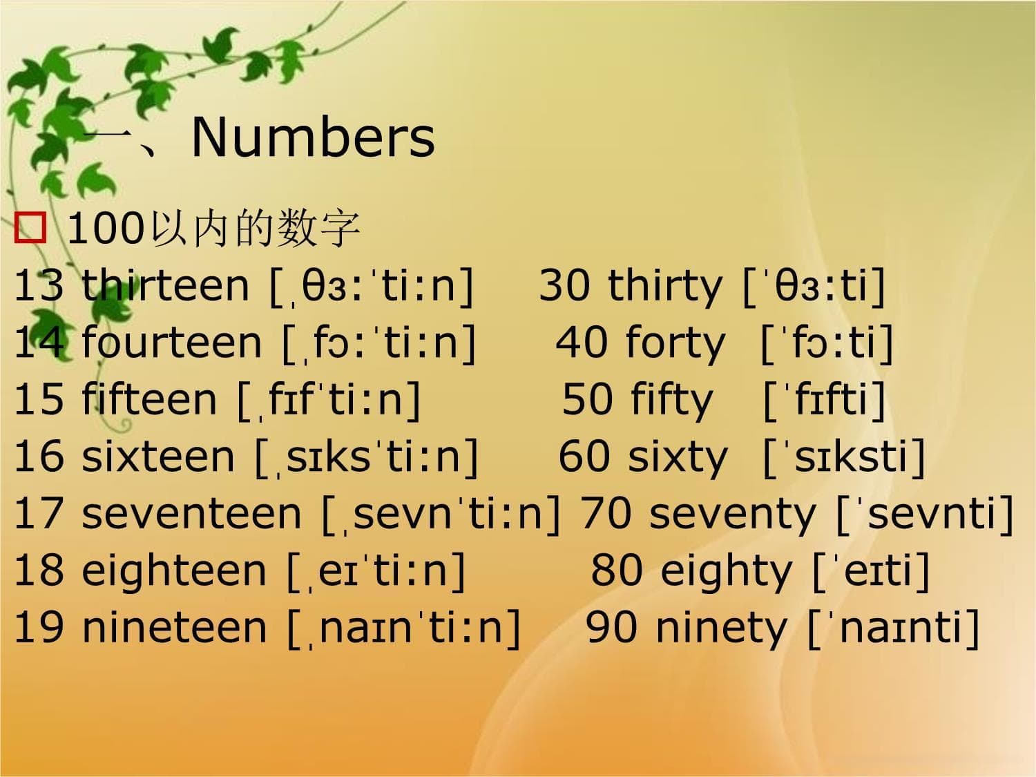 英文数字表达方式完全指南
