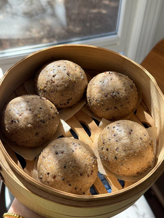 干净低卡碳水【多谷物杂粮馒头】可当主食（含荞麦粉）