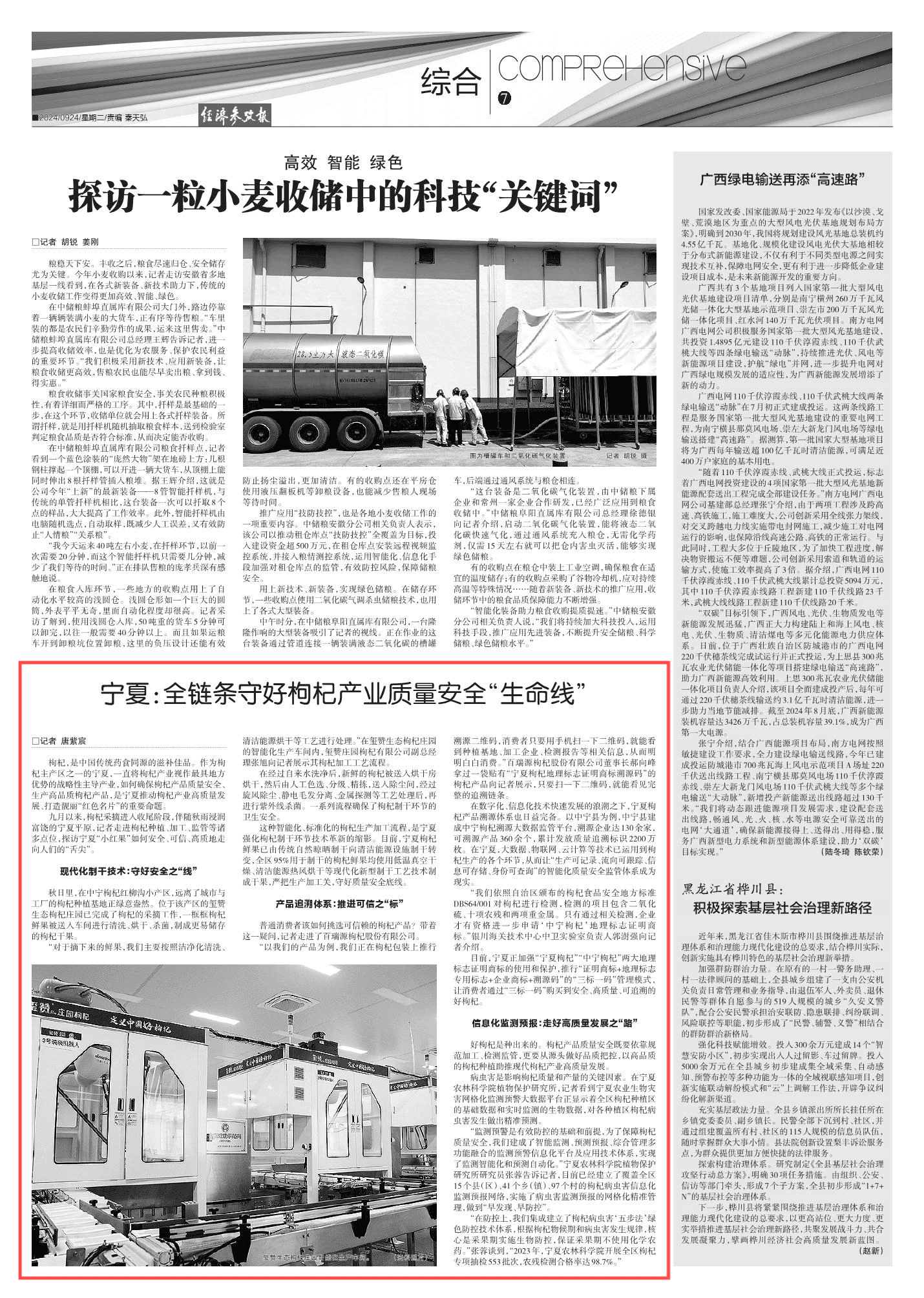 宁夏：全链条守好枸杞产业质量安全“生命线”