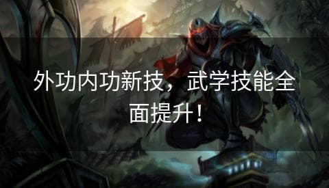 外功内功新技，武学技能全面提升！
