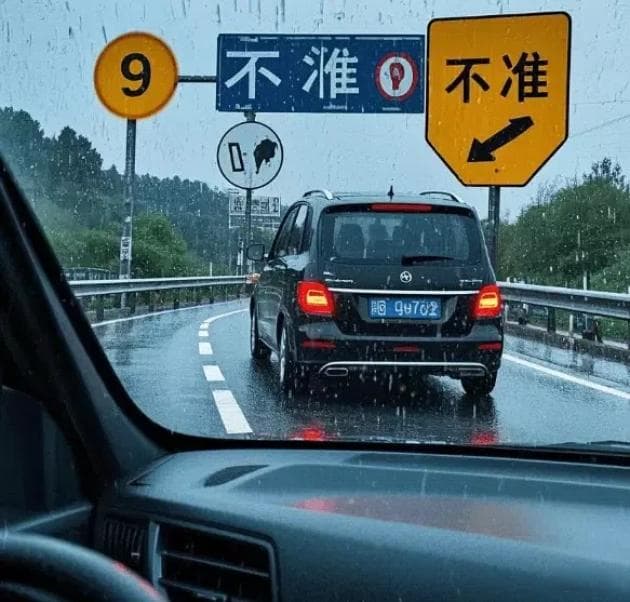 雨天高速行车，新手必记9大禁忌