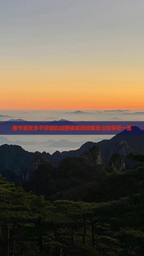 春节重庆李子坝轻轨站团体旅游攻略及注意事项一览