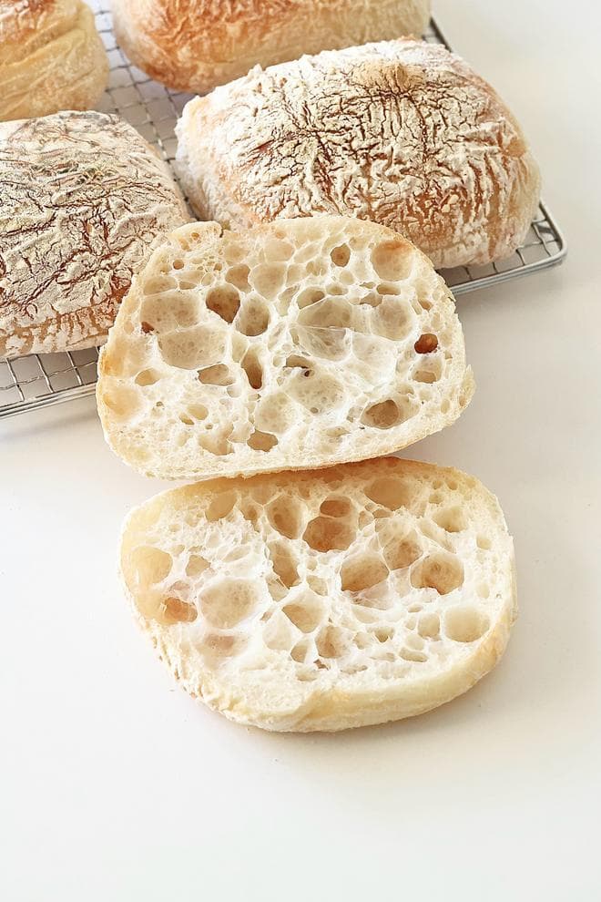 无糖少油｜原味恰巴塔面包｜Ciabatta