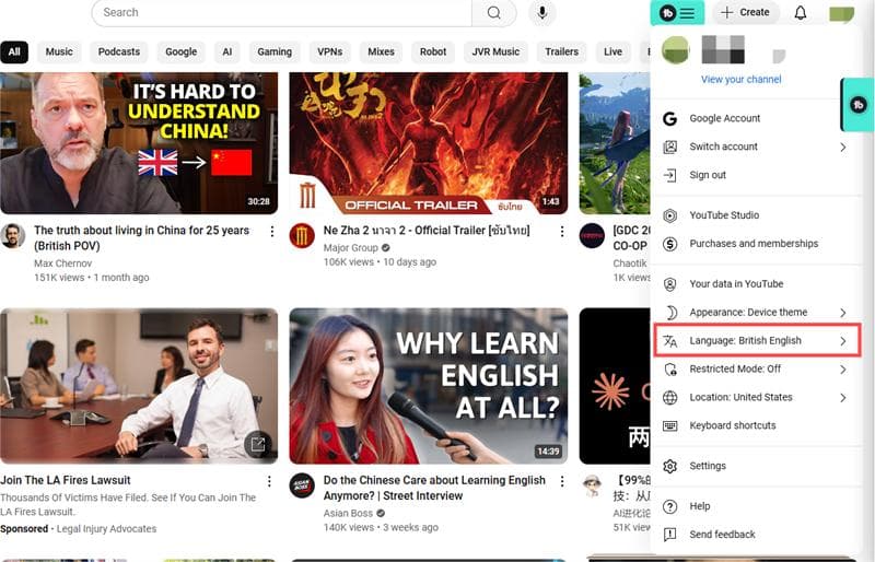 YouTube怎么设置中文？油管界面、字幕中文设置教程